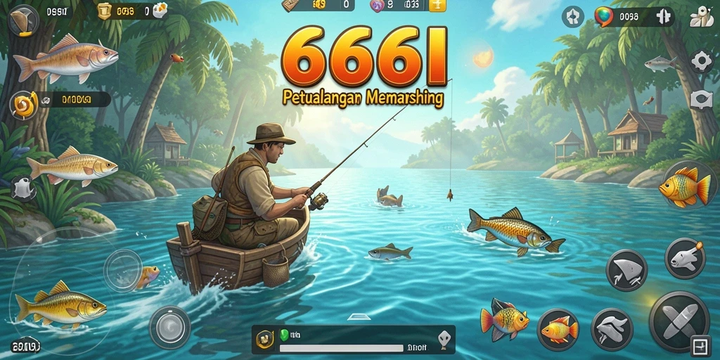 Gameplay Fishing yang seru dan imersif di 666I.