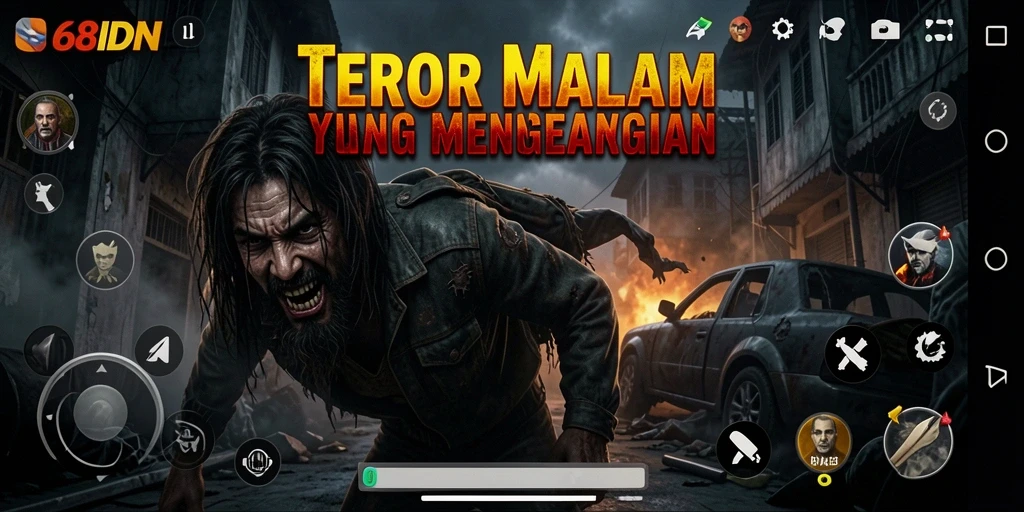Menampilkan gameplay yang menegangkan dan atmosfer menakutkan di 68IDN.