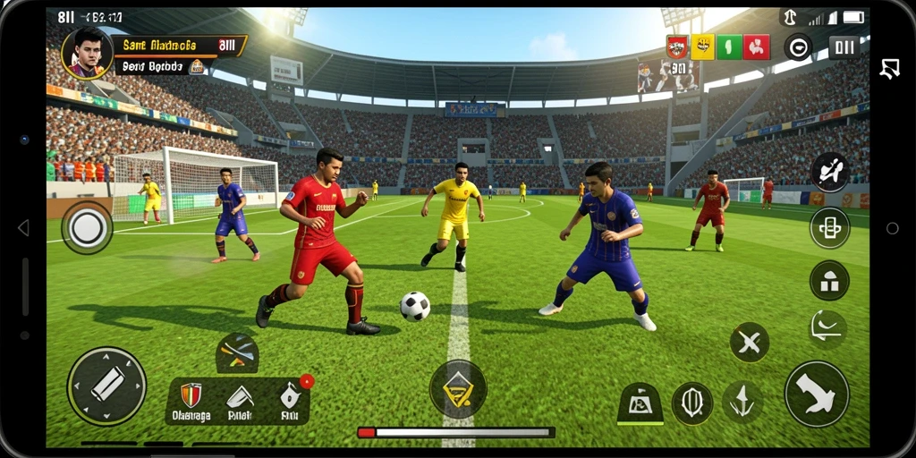 Gambaran gameplay seru dari 8II yang penuh aksi olahraga.