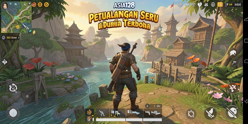 Tampilan gameplay ASIA128 yang menakjubkan di dunia terbuka.