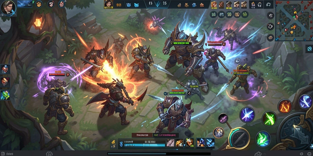 Screenshot gameplay HR89 yang menampilkan aksi pertempuran tim yang epik.