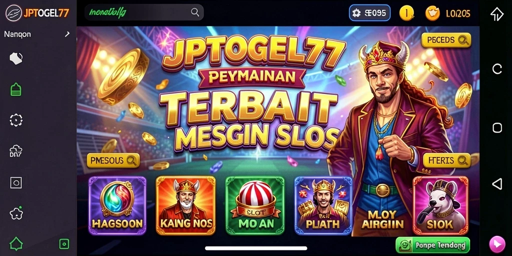 Tampilan gameplay yang menarik di JPTOGEL77 dengan berbagai tema slot.