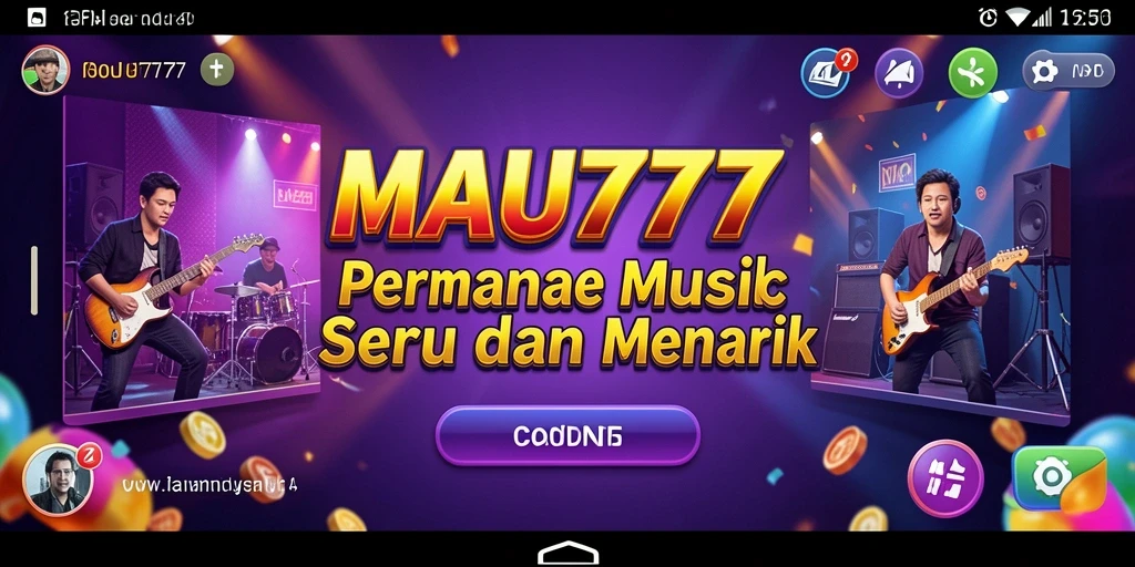 Tampilan gameplay seru di MAU777, penuh dengan musik dan tantangan.