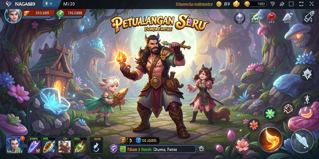 Tampilan menarik dari gameplay petualangan NAGA889.
