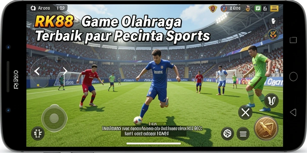Tampilan gameplay RK88 yang mengesankan dengan aksi olahraga yang seru.